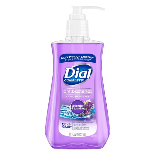 Vista 2 de Jabón líquido antibacterial para manos Dial, de áloe, de 7.5 oz