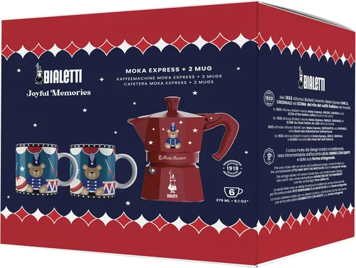 Vista 24 de Bialetti - Moka Express: Cafetera de espresso sobre estufa icónica, prepara auténtico café italiano, olla de moka 1 taza (2 Oz - 60 Ml), aluminio