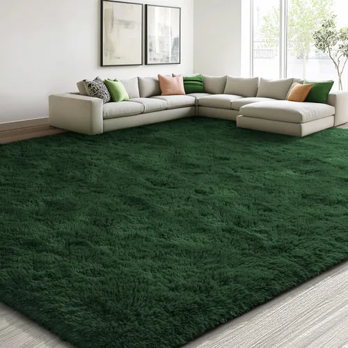 Vista 82 de EVOIONOS Alfombra Redonda Negra para Dormitorio, 4x4 Pies Alfombra de Área Circular Suave y Esponjosa para Sala de Estar, Alfombra Circular de Felpa