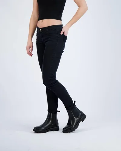 Vista 6 de Dunes Botas Dalya Chelsea para mujer + espuma viscoelástica, Negro