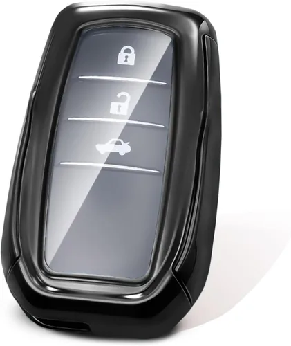 Vista 9 de Suave TPU coche Smart Cover Key Case se adapta a Toyota (negro)