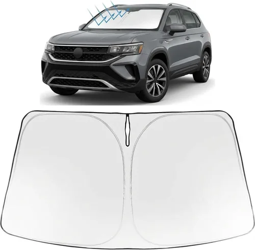 Vista 17 de Proadsy Parasol para parabrisas Rivian R1S 2022-2025 2026 de 4 capas plegable, protector de parasol frontal que bloquea los rayos UV, mantiene