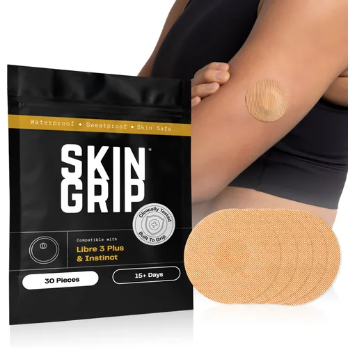 Vista 12 de Skin Grip Freestyle Libre 3 & Instinct - Parches adhesivos impermeables y resistentes al sudor para 10-15 días (no para Libre2), cubierta