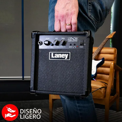 Vista 5 de Laney Combo de guitarra LX10 10W woofer de 5 pulgadas, negro