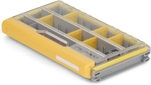 Vista 20 de Caja de Utilidad Premium Plano EDGE Flex Crankbait 3700, Gris y Amarillo con Tapa Transparente, Caja de Almacenamiento Impermeable para Pequeños