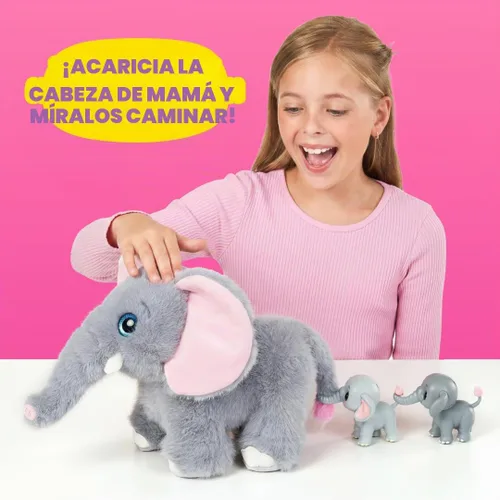 Vista 7 de Pets Alive Mommy Elephant and Baby Surprise by ZURU