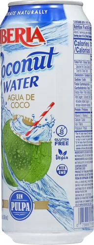 Vista 6 de Iberia Agua de coco, sin pulpa, 16.91 onzas líquidas (paquete de 24)