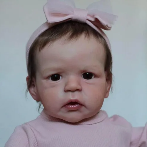 Vista 4 de cosheng Reborn Toddler Girl - Muñecas de bebé realistas de 24 pulgadas, muñeca Reborn de silicona suave con venas realistas para niños a partir de 3