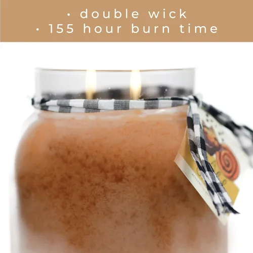 Vista 4 de A Cheerful Giver - Sugar & Vanilla Bean - Tarro de vela perfumado de Papa de 34 onzas con tapa - Keepers of The Light - 155 horas de tiempo