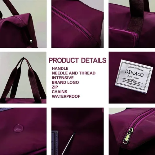 Vista 4 de BAGSMART - Bolsa de cosméticos para mujer, 2 piezas, pequeña bolsa de maquillaje para bolso, bolsa de cosméticos de viaje para brochas