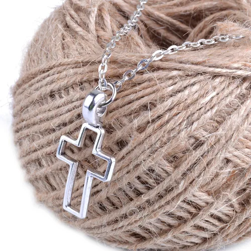 Vista 5 de Mixed Crosses Charms Pendants Jewelry Findings for Making Bracelet and Necklace Plata