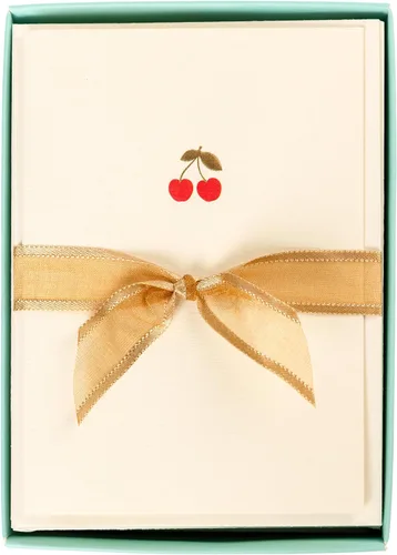 Vista 18 de Graphique Tarjetas de Apple, paquete de 10 tarjetas con sobres, saludos para todas las ocasiones, interior en blanco, relieve de lámina dorada