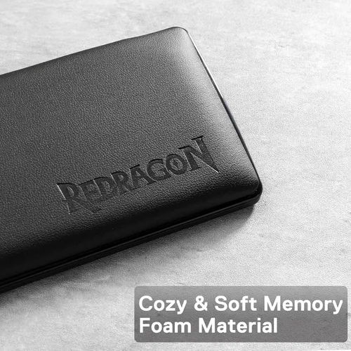 Vista 5 de Redragon P035 Meteor S Almohadilla de Descanso para Muñeca de Teclado de Computadora, Soporte Ergonómico de Espuma de Memoria Suave con Base de Goma