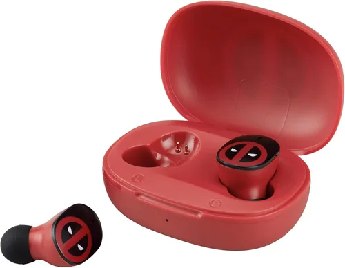 Vista 8 de Deadpool - Auriculares inalámbricos con micrófono, auriculares Bluetooth con estuche de carga
