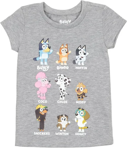 Vista 7 de Bluey Bingo and Friends - Paquete de 3 camisetas gráficas con volantes