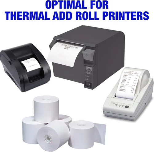 Vista 2 de Rollos de recibo de papel térmico 3.125" x 230', 30 unidades, 1.69 oz POS Roll
