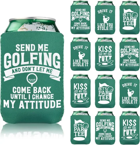Vista 9 de Decoraciones de fiesta de fútbol, 12 fundas aislantes de neopreno para decoración del día del juego del Super Bowl y regalos