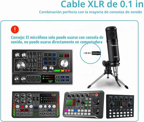 Vista 5 de Podcast Studio Micrófono de condensador para streaming-L02-50A