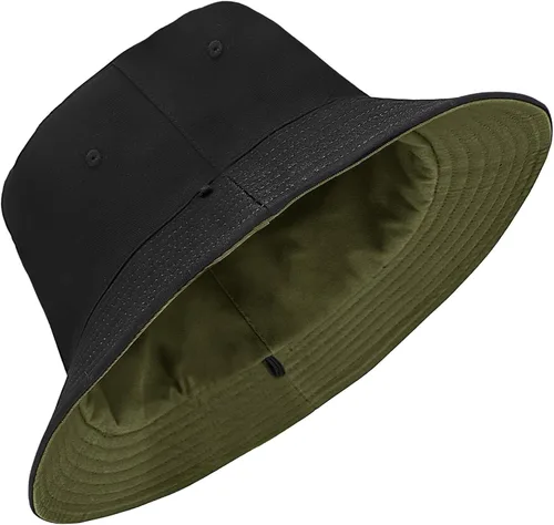 Vista 11 de Sombrero de pescador XXL grande de algodón para mujeres y hombres, cabeza grande, reversible, de gran tamaño, sombreros de pescador, unisex
