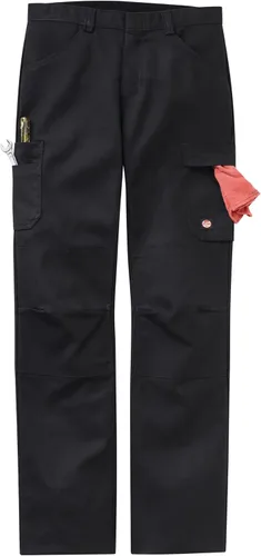 Vista 9 de Red Kap - Pantalones para hombre con rodillas reforzadas y sin arrugas Negro