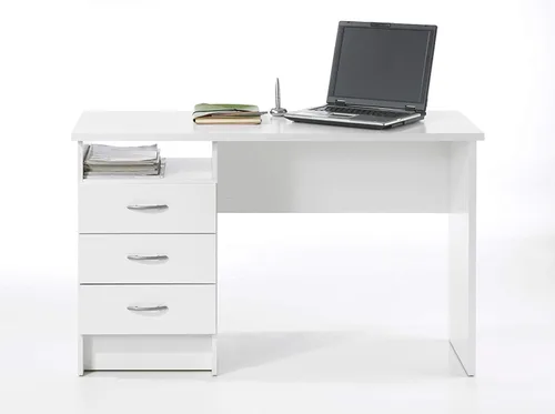 Vista 6 de Tvilum Whitman - Escritorio con 3 cajones, color blanco