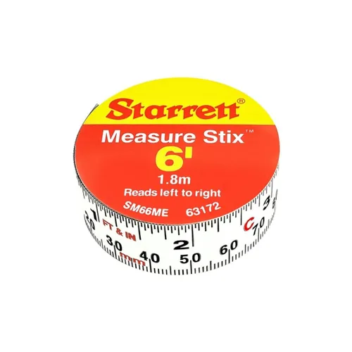 Vista 12 de Starrett Cinta métrica Stix, 1/2" x 48" (4'), estilo S1