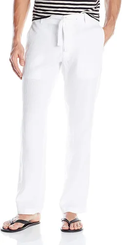 Vista 3 de Perry Ellis 100% Linen Drawstring Casual Pants for Men, Regular Fit, Lightweight (Waist Size 29-54 Big & Tall)