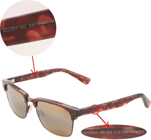 Vista 6 de Walleva - Lentes de repuesto para gafas de sol Maui Jim Kawika, múltiples opciones disponibles