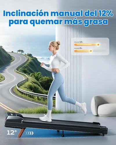 Vista 4 de Caminadora debajo del escritorio para el hogar, almohadilla para caminar 4