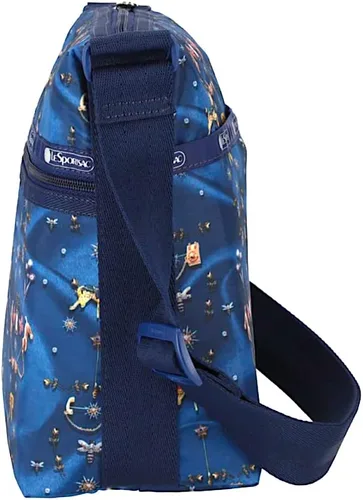 Vista 3 de LeSportsac Carousel Chords Bolso cruzado pequeño estilo hobo estilo 3709/color E480, diseño juguetón caprichoso - Adorable carrusel de caballos