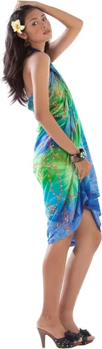 Vista 7 de Sarongs bordados de teñido anudado para mujer
