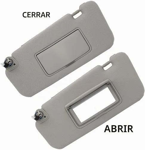 Vista 5 de Dasbecan Visera solar del lado izquierdo del conductor con luz compatible con Nissan Murano 2009 2010 2011 2012 2013 2014 gris 96401-1AA1B