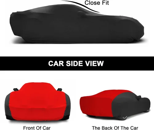 Vista 3 de Funda de automóvil para interior de repuesto para Corvette C3 1968-1982, lujosa funda de satén elástico a la medida para interior transpirable, a