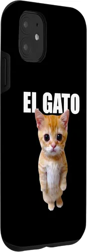 Vista 3 de Funda de moda para iPhone 11 El Gato Meme Sad Crying Cat Munchkin Kitty Meme