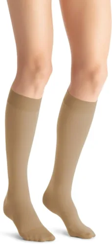 Vista 12 de JOBST 115132 BSN Medical Calcetines de compresión opacos, altura hasta la rodilla, 20-30mmHg, puntera cerrada, pequeños, color negro clásico