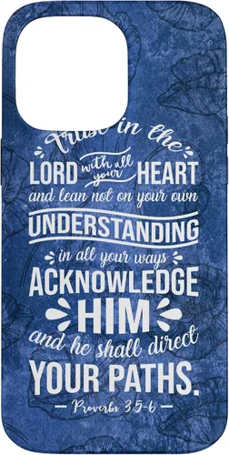 Vista 21 de Trust in Lord with All Your Heart Proverbio 3:5-6 - Carcasa cristiana para iPhone 17