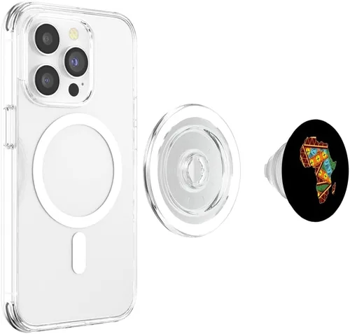 Vista 4 de Africa Continent Proud Heritage African Pride Black Culture PopSockets MagSafe PopGrip for iPhone