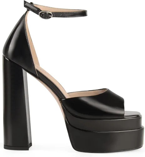 Vista 3 de ANN CREEK Zapatos de tacón grueso con plataforma para mujer con plantilla acolchada suave, cómodos y a la moda