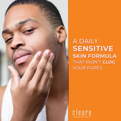 Vista 4 de Cleure Crema de día antienvejecimiento e hidratante facial con manteca de karité pura para pieles sensibles, sin fragancia, sin gluten, salicilatos