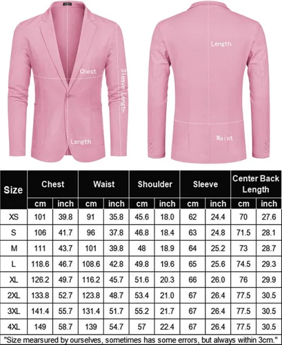Vista 6 de COOFANDY Blazer casual de lino para hombre, ligero, ajuste regular, chaqueta deportiva con un botón