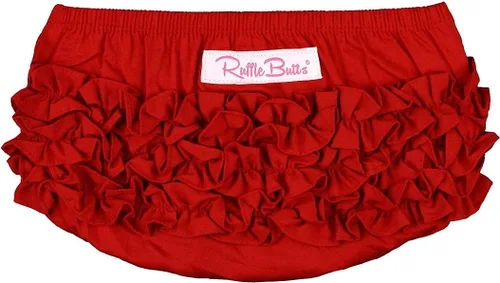 Vista 6 de RuffleButts® Bloomer tejido con volantes para bebé/niñas pequeñas Rosa bebé