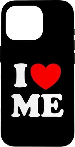 Vista 20 de Carcasa divertida para iPhone 16 I Love Me I Red Heart Me I Love Me Myself And I