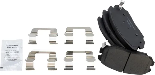 Vista 4 de TRQ Kit de pastillas de freno delantero y rotor, kit químico de freno, pastillas de freno de cerámica compatible con Hyundai Sonata 2006-2010