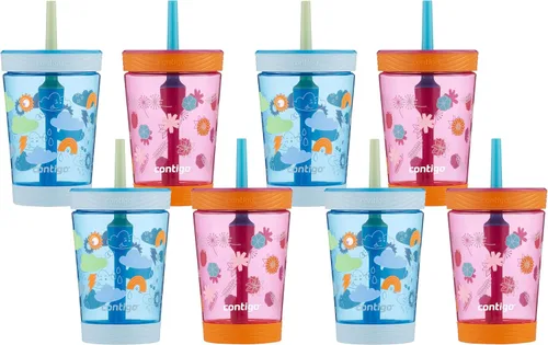 Vista 11 de Contigo Vaso a prueba de derrames con pajita para niños, 14 onzas, paquete de 2