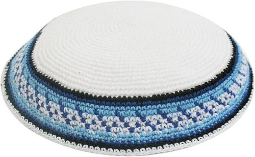 Vista 3 de Zion Judaica - Paquetes de Kipá de punto de calidad a granel, Kipppot o Kippas individuales, clips Kipa gratis incluidos