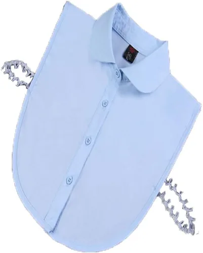 Vista 15 de YEKEYI Blusa Lady Half Shirt - Cuello desmontable Dickey para mujer 1