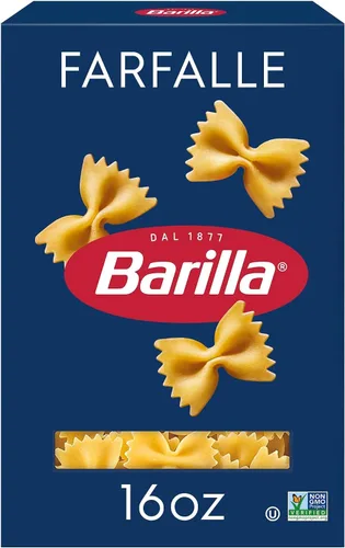Vista 10 de Barilla Farfalle Pasta, caja de 16 oz. - Sin transgénicos, hecha con sémola de trigo duro - Certificada Kosher