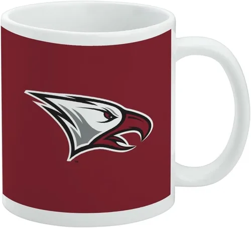 Vista 336 de Taza de cerámica con el logotipo principal de la Universidad Rider, taza de regalo novedosa para café, té y bebidas calientes, 11oz, blanca