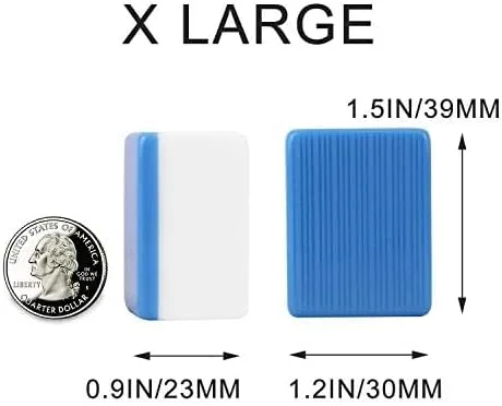 Vista 3 de Chino Guangdong X-Large Mahjong 144 Azulejos Azul Conjunto