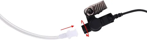 Vista 5 de Covert - Auricular de vigilancia con micrófono compatible con radio bidireccional Kenwood de 2 pines